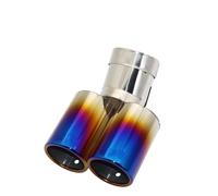 Silenciador Cola Silenciadores Escape Universales Acero Inoxidable 63 Mm Punta Garganta Plana Y Doble Salida Car Escape Tubo