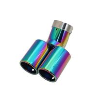 Silenciador Cola Silenciadores Escape Universales Acero Inoxidable 63 Mm Punta Garganta Plana Y Doble Salida Car Escape Tubo
