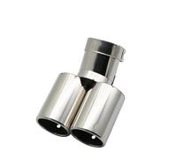 Silenciador Cola Silenciadores Escape Universales Acero Inoxidable 63 Mm Punta Garganta Plana Y Doble Salida Car Escape Tubo