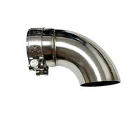 Silenciador Cola Supresor Tubo Escape Acero Inoxidable Para Autopartes Conexión Codo Salida Car Escape Tubo