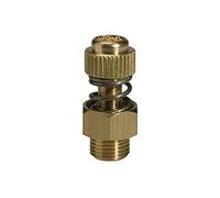 Silenciador con ajuste de muelle, G 1, SW 36 mm, presión de funcionamiento máx. 12 bares. Temperatura de funcionamiento: -10 °C a 80 °C.