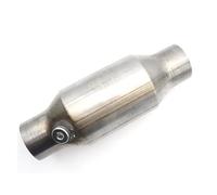 Silenciador, Convertidor Catalítico Redondo De Acero Inoxidable De 400 Celdas, 2'', 2.25'', 2.5'', 3'', Universal, Con Sensor De Oxígeno.(2.25 inch)