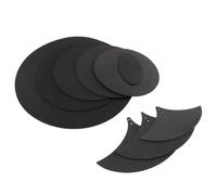 Silenciador De Batería 10 unids/set de espuma de goma Jazz Drum Mute 5 tambores y 3 platillos sonido apagado Kit de almohadilla de práctica for Jazz Snare ejercicio de tambor electrónico tonto Para Pr