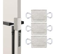 Silenciador de cerradura de puerta: almohadilla de cierre de 5,51 x 3,54 pulgadas, amortiguador de ruido de paquete triple, protector de amortiguación reductor de impacto, protector de sonido de