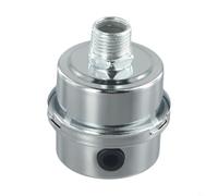 Silenciador de compresor de aire diseñado para sistemas sin aceite, carcasa de metal compatible con entradas de 12,5 mm, 16 mm, 20 mm (20 mm)