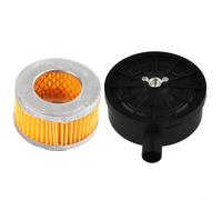 Silenciador de compresor de aire y reductor de ruido con cartucho de filtro de admisión de aire de 20 mm, construcción de plástico y papel, compatible con compresores de bomba de pistón para reducir