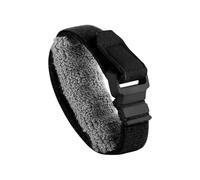 Silenciador de cuerdas de graves, guitarra Fret Wrap, ajustable Bass Mute Fretboard Muffler, Soft Cotton Material for String Noise Control, Practice Recording Live Shows, Black Gray, 1 unidad