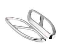 Silenciador de escape automotriz, Keenso 1 par Coche Silenciador de cola de escape Punta Cubierta de tubería Ajustes para Clase C w205 Coupe GLC Clase B w246 Clase(Plata)