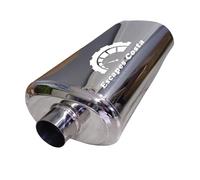 Silenciador de escape coche, Silencioso Universal Alto Rendimiento - Silencioso Acero inoxidable 55mm (55mm)