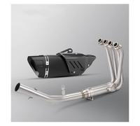 Silenciador de escape de acero inoxidable Para QJ421 Para QJ 421 conjunto de tubos conexión frontal 51MM tubo escape motocicleta completo modificar enlace acero inoxidable 2025