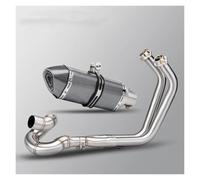 Silenciador de escape de acero inoxidable Para Z650 para NINJA650 para conjunto de tubo conexión frontal deslizante en Escape completo motocicleta 51mm (2017-2023)