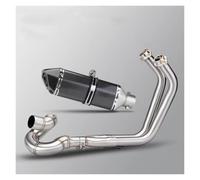 Silenciador de escape de acero inoxidable Para Z650 para NINJA650 para conjunto de tubo conexión frontal deslizante en Escape completo motocicleta 51mm (2017-2023)