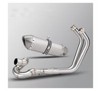 Silenciador de escape de acero inoxidable Para Z650 para NINJA650 para conjunto de tubo conexión frontal deslizante en Escape completo motocicleta 51mm (2017-2023)