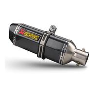 Silenciador de escape de motocicleta de entrada de 1,5-2 pulgadas, silenciador deslizante, tubo trasero estilo fibra de carbono, resistente a altas temperaturas for motocicleta ATV Dirt Bike/15