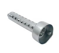 Silenciador de escape de motocicleta, deflector de silenciador asesino DB KACEPAR de 42 mm, silenciador de tubo de escape universal, silenciador de ruido de lata silenciador, plateado, 1 pieza