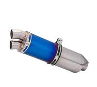 Silenciador De Escape Doble Salida Motocicleta Para GSXR750 Tubo de escape de la motocicleta(C)