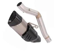 Silenciador De Escape Fibra Carbono para Motocicleta para Benelli 502c, Modificado, DB Killer, Tubo Conexión Central, Eliminación Catalizador