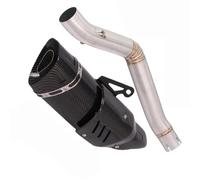 Silenciador De Escape Fibra Carbono para Motocicleta para Benelli 502c, Modificado, DB Killer, Tubo Conexión Central, Eliminación Catalizador