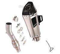 Silenciador De Escape Modificado para Motocicleta, Tubo Enlace Medio, Catalizador, Eliminación para Benelli 302S BJ300GS-3 2019 2020 2021