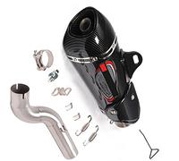 Silenciador De Escape Modificado para Motocicleta, Tubo Enlace Medio, Eliminación Catalizador para Triumph Street Triple 765S/R/RS 2017 2018 2019 2020 2021