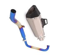 Silenciador De Escape Motocicleta, Tubo Conexión Cabezal Acero Inoxidable, 2 Pulgadas, para Zontes ZT125 U1 G1 2021-2022