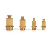 Silenciador de escape neumático de latón, 5 unidades, rosca macho BSP de 1/8, 1/4, 3/8 y 1/2 pulgadas, for aire, ruido ajustable, largo y corto, BSL.(Adjust-SLL-5PCS,1/4")