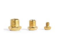Silenciador de escape neumático de latón, 5 unidades, rosca macho BSP de 1/8, 1/4, 3/8 y 1/2 pulgadas, for aire, ruido ajustable, largo y corto, BSL.(Short-PSV-5PCS,1/4")