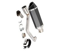 Silenciador De Escape para Motocicleta con Tubo Enlace Medio para Keeway TX 125 2012 2013 2014 2015 2016 2017 2018 2019 2020 2021 TX125 Enduro/SM 12-21