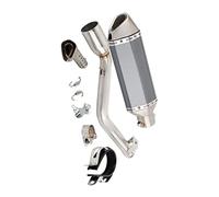 Silenciador De Escape para Motocicleta con Tubo Enlace Medio para Keeway TX 125 2012 2013 2014 2015 2016 2017 2018 2019 2020 2021 TX125 Enduro/SM 12-21
