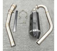 Silenciador De Escape Para Motocicleta, Conjunto Completo, Tubo De Conexión Central, Modificado Para Y&amaha YZF R15 MT-15 MT 125 2008-2017 tubo de escape de fibra de carbono(Style 4)