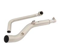 Silenciador De Escape para Motocicleta para Zontes para ZT125 U1 G1 Z1 Z2 2021 2022 Tubo Conexión Frontal Silenciadores De Escape Motocicleta 51 Mm(Plata)