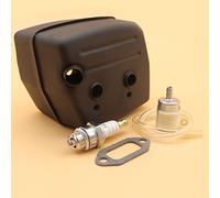 Silenciador de escape silencioso, filtro de línea de combustible para motosierra HUSQVARNA 61 268 268XP 272 272XP 268K Jonsered 625 630 670