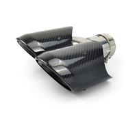 silenciador de escape universal de coche Para Porsche para Cayenne para Escape universal de automóvil para tubo Punta de para escape de fibra de carbono Tubo de para escape(Equal60mm)