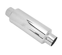 Silenciador de escape universal para coche, 2,5 pulgadas, recto, acero inoxidable, silenciador de algodón