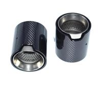 Silenciador De Fibra De Carbono Para BMW 320d 330i 330e 425 430 Modificación Del Coche(Carbon fiber matte)