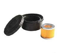 Silenciador de filtro de aire para compresor de aire con elemento de filtro para compresores estilo pistón, paquete de 2, construcción de metal + papel, compatible con 25 mm (32 mm, 90