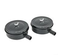 Silenciador de filtro de compresor de aire de 20 mm, rosca macho de 1/2 pulgada para herramientas neumáticas, reemplazo de reducción de ruido de carcasa de metal, paquete de 2