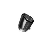 Silenciador De Garganta Trasera De Fibra De Carbono Coche Para Civic 10th Hatchback 2020 2021 Accesorios De Modificación Del Tubo De Escape