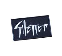 Silenciador de metal negro, DSBM, caos, burzum, Katatonia depresiva, trono oscuro, nattramn, diagnosticar Lebensgefahr bordado hierro en apliques accesorio de recuerdo