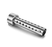 Silenciador de Motocicleta, Silenciador DB Killer de Escape Universal Plateado para Moto Inserto de Deflector (42 mm)