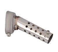 Silenciador de silenciador para motocicleta: forma de tubo hexagonal, construcción a prueba de herrumbre, salida de flujo de aire suave, construcción soldada duradera | Modificación de deportes de mot