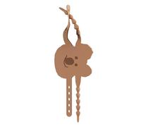Silenciador de slam de puertas - 9.69x3.23 pulgadas Preventador de cuello de madera para puertas, forma de koala con absorción de choque para sala de niños, biblioteca, apartamento, guardería, aula, h