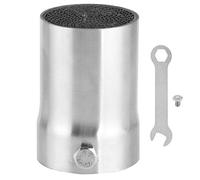 Silenciador de Tubo de Escape, ANGGREK Silenciador de Tubo de Escape Silenciador General de Motocicleta DB Killer, Válvula de Acero Inoxidable de 48 Mm