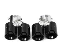 Silenciador de tubo de escape de fibra de carbono cuádruple para G42 M240i G20 G21 M340i G23 M440i 2020 + 1 par Moldura del tubo escape(Carbon Fiber J)