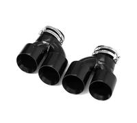 Silenciador de tubo de escape de fibra de carbono de cuatro puntas para M340i, G20, G21, G22, G23, M440i, G42, M240i Moldura del tubo escape(Black C)