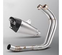 Silenciador De Tubo De Escape Delantero Con Punta De Carbono Y DB Killer Motocicleta Para Y&amaha MT07 FZ07 2014-2024 Tubo escape motocicleta(Style 1)