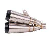 Silenciador De Tubo Escape Doble Para Motocicleta, Enlace Eliminación Catalizador Para Benelli BJ500 502C 752S Motor