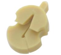 Silenciador de violín portátil silenciador de goma para práctica de violín estilo garra silenciador estilo Tourte (Color : Yellow)