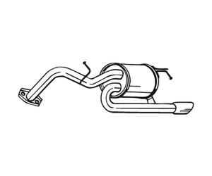 Silenciador delantero BOSAL 228-407