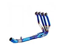 Silenciador Delantero Medio para Motocicleta Z750 Z800 para Escape Tubo Acero Inoxidable Carreras Modificado Tubo de Escape Delantero(Type-B)